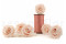 A Box Containing 6 Extra Large Pink Blush Eternal Rose Heads From Kiara